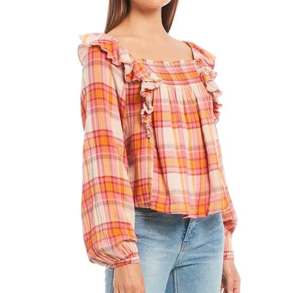 FREE PEOPLE We The Free Siena Plaid Pullover - Picture 4 of 14